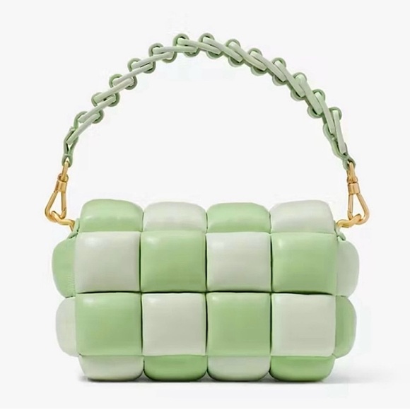 Kate Spade Boxxy Colorblocked East-west Crossbody In Serene Green - Picture 6 of 8